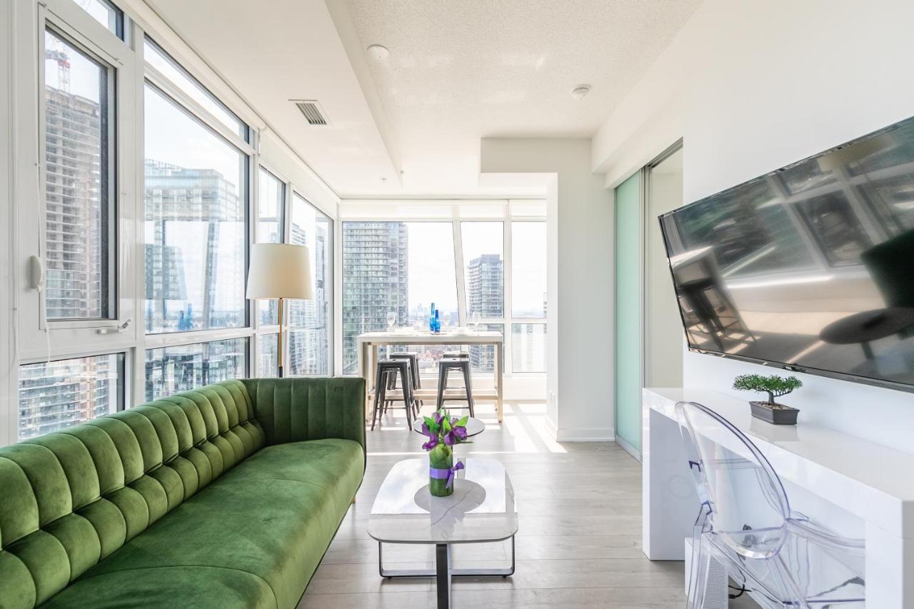 Luxury 2 Bedroom In The Heart Of Entertainment District W/ Cn Tower View Toronto Exterior foto