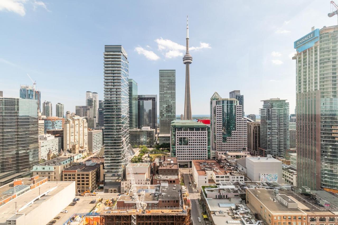 Luxury 2 Bedroom In The Heart Of Entertainment District W/ Cn Tower View Toronto Exterior foto
