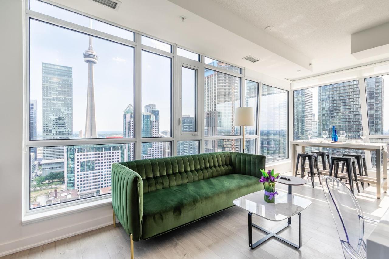 Luxury 2 Bedroom In The Heart Of Entertainment District W/ Cn Tower View Toronto Exterior foto