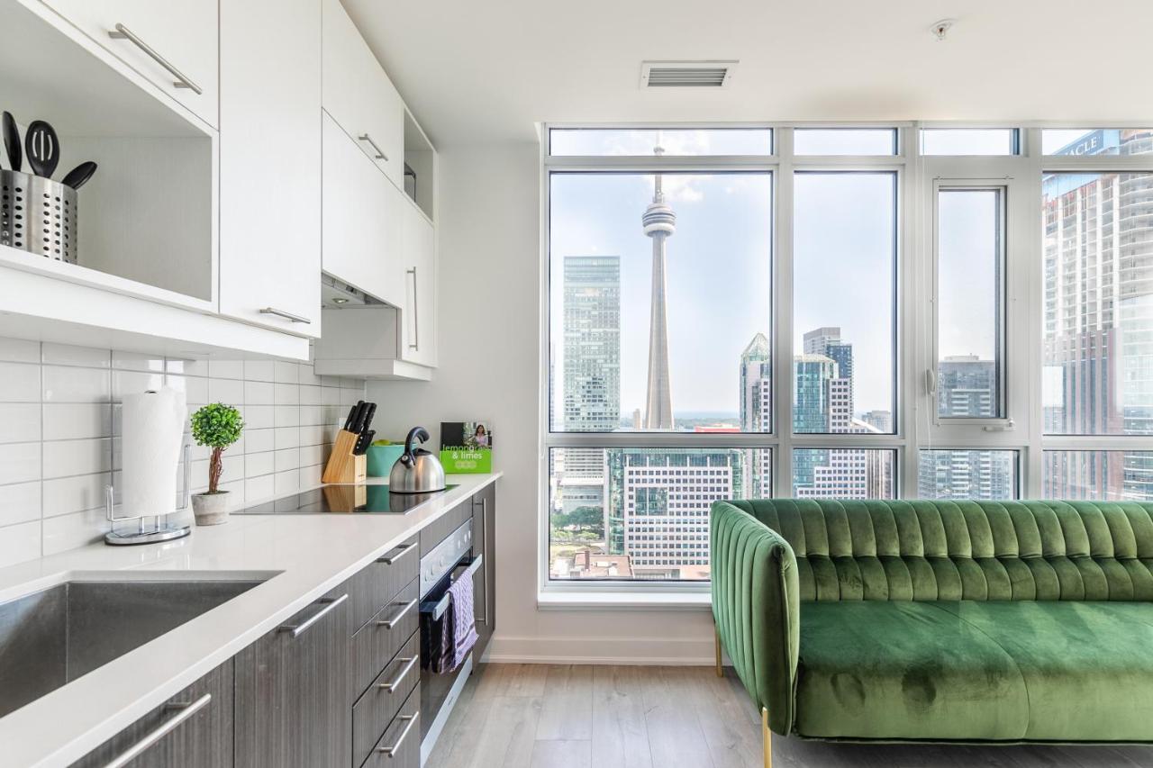 Luxury 2 Bedroom In The Heart Of Entertainment District W/ Cn Tower View Toronto Exterior foto