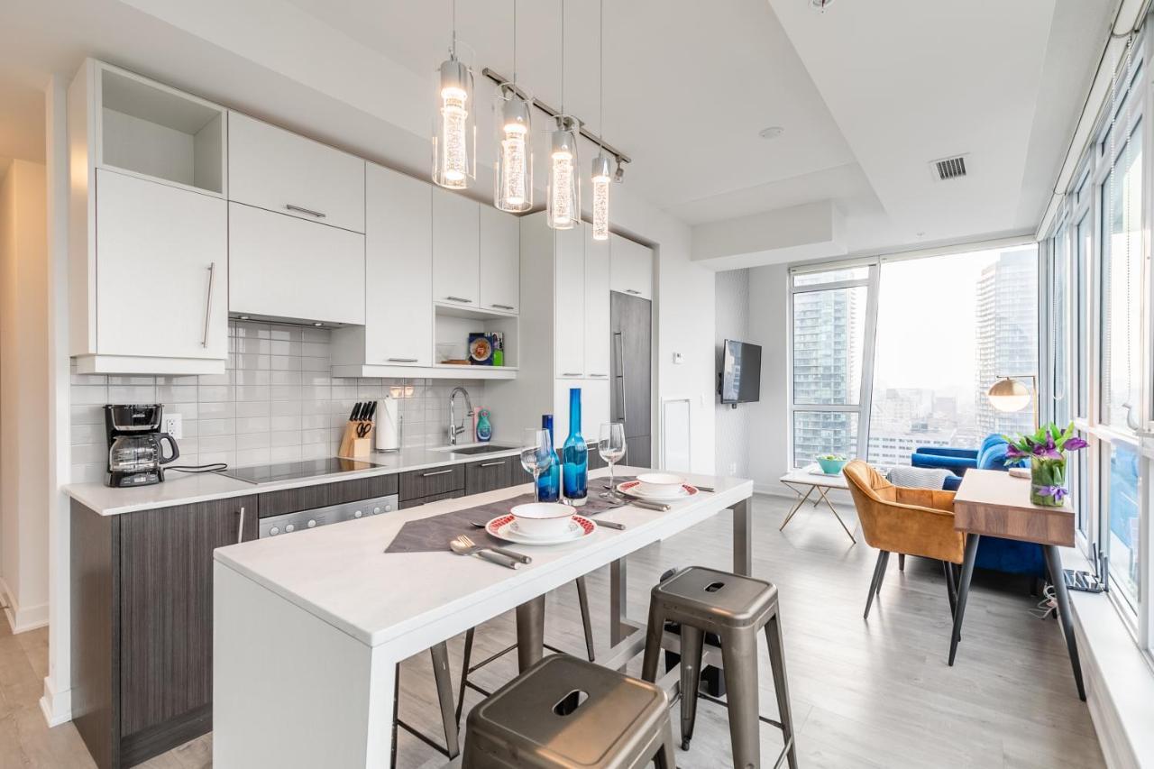 Luxury 2 Bedroom In The Heart Of Entertainment District W/ Cn Tower View Toronto Exterior foto