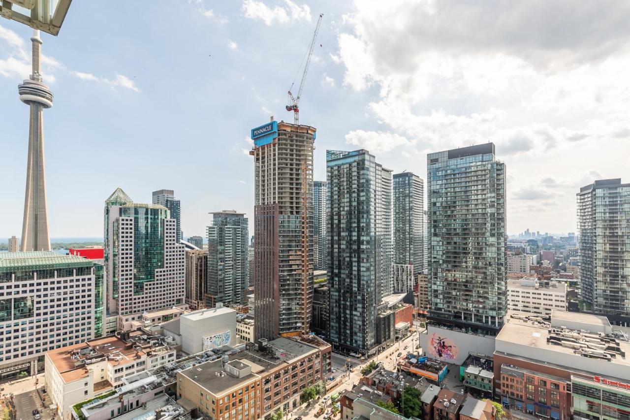 Luxury 2 Bedroom In The Heart Of Entertainment District W/ Cn Tower View Toronto Exterior foto